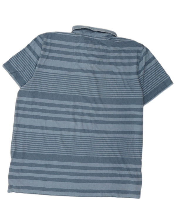 Polo Homme Fat Face 2XL Coton Rayé Bleu