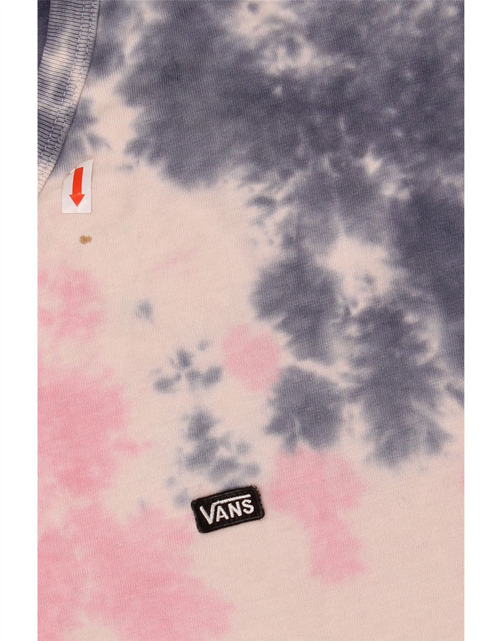 VANS T-Shirt Homme Top XL Rose Tie Dye Coton