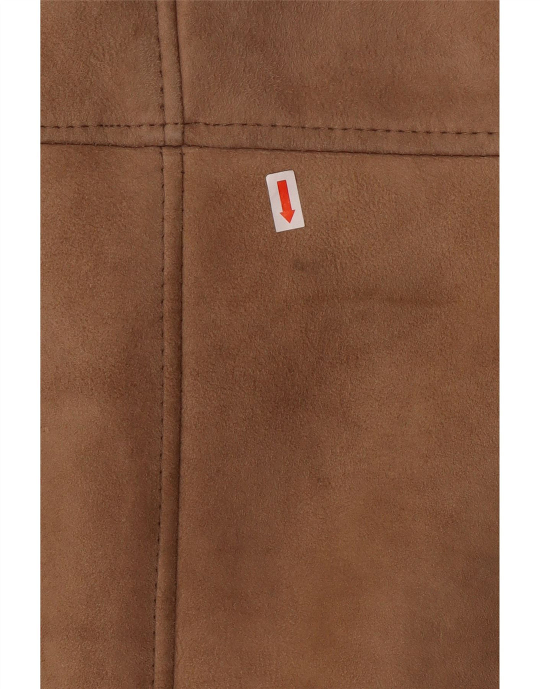 VINTAGE Veste en peau de mouton pour homme IT 50 Grande peau de mouton marron