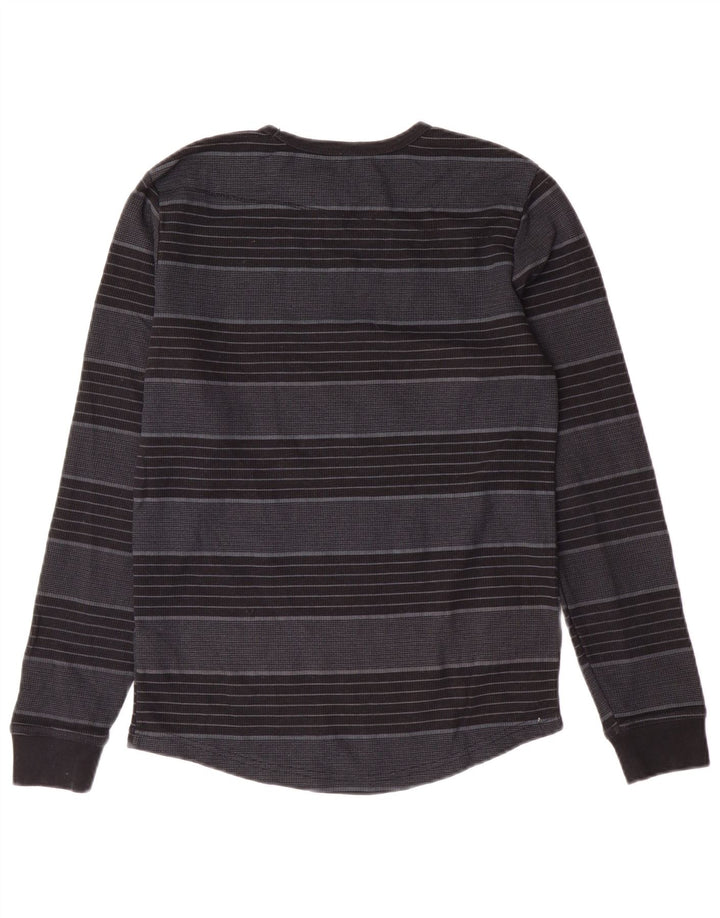 Volcom Haut Garçon Manches Longues 11-12 ans Large Gris Rayé Polyester