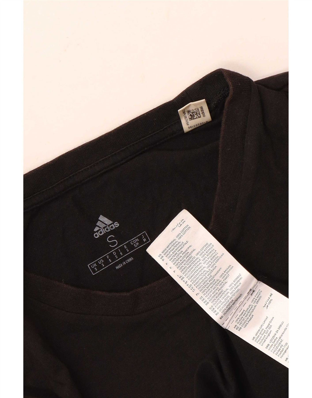 ADIDAS T-Shirt Homme Haut Petit Coton Noir