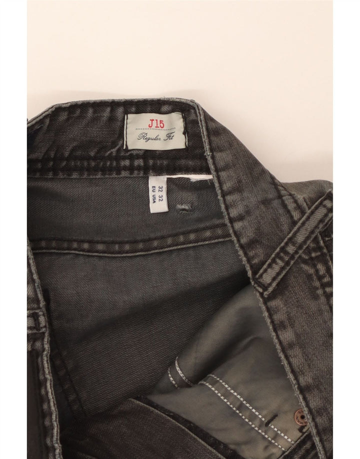 Armani Jean Droit J15 Regular Fit W32 L27 Homme Gris