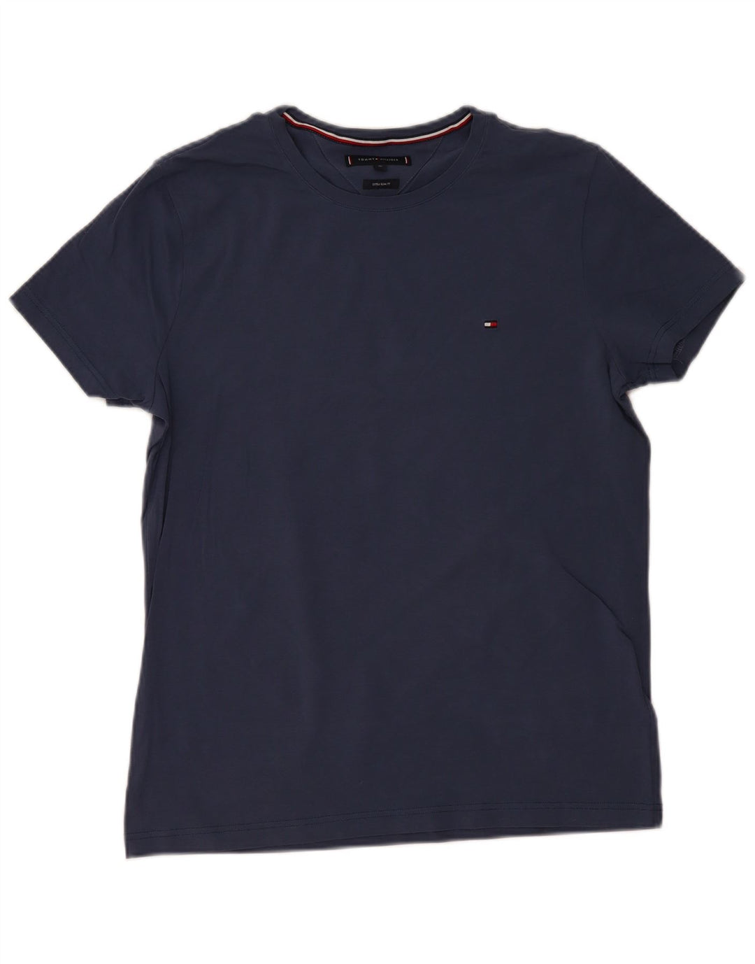TOMMY HILFIGER T-Shirt Extra Slim Homme Bleu Marine XL Coton
