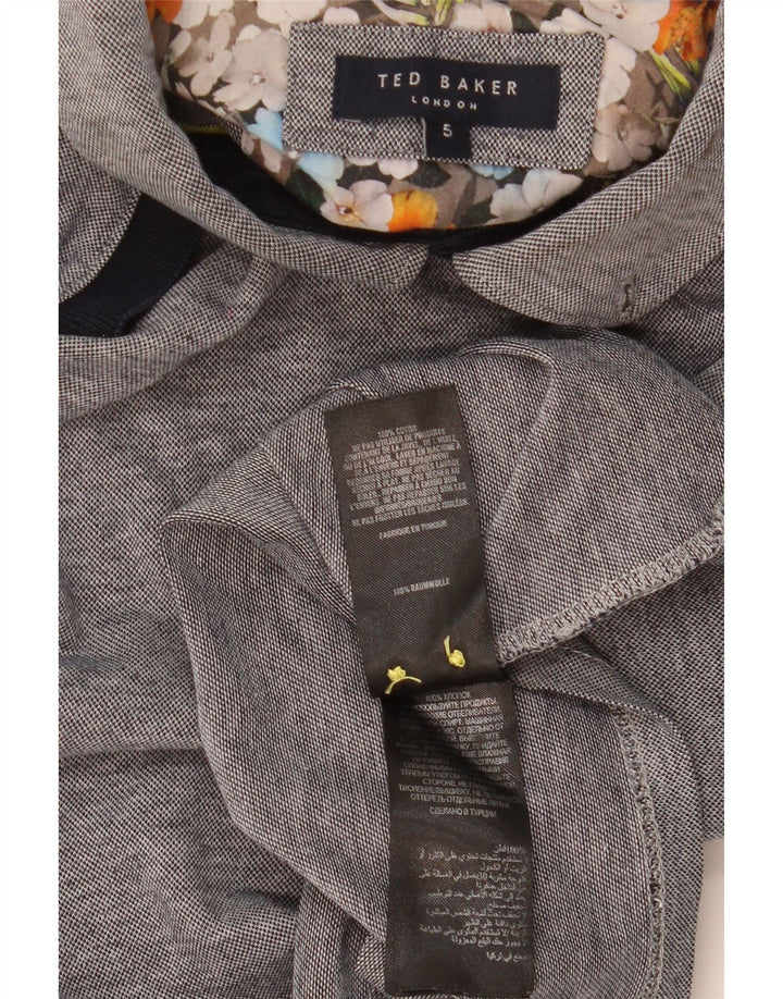 TED BAKER Polo Homme Taille 5 XL Gris Coton