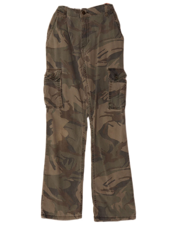 Wrangler Pantalon Cargo Droit Garçon 11-12 Ans W22 L27 Kaki Camouflage