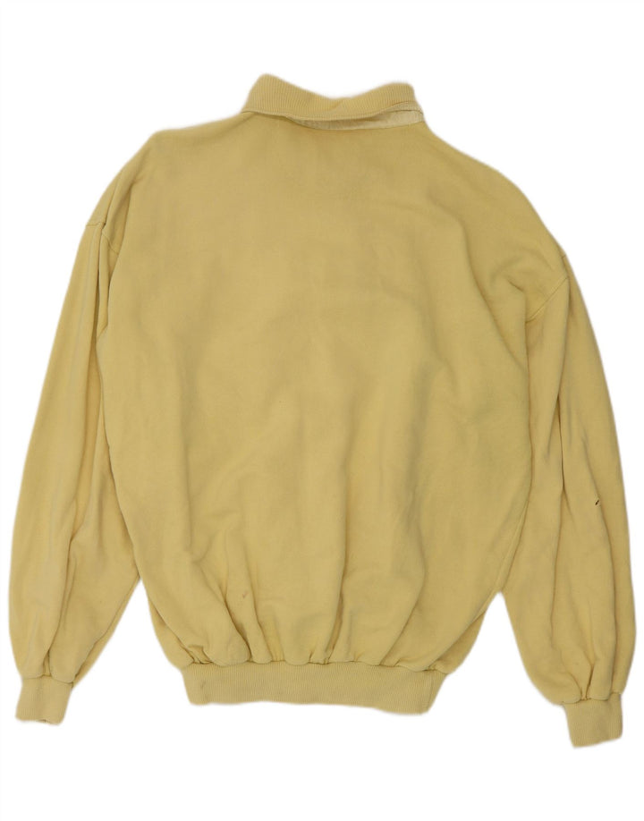 Think Pink Pull col polo pour homme IT 50 Coton jaune moyen