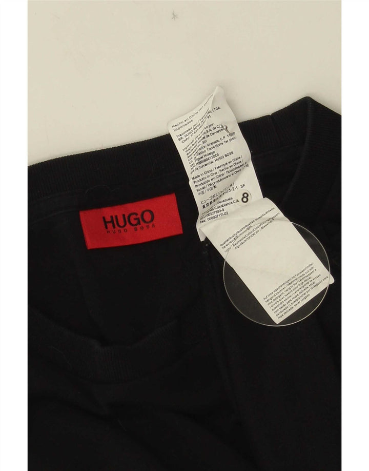 Hugo Boss Pull-over graphique pour hommes, grand coton noir