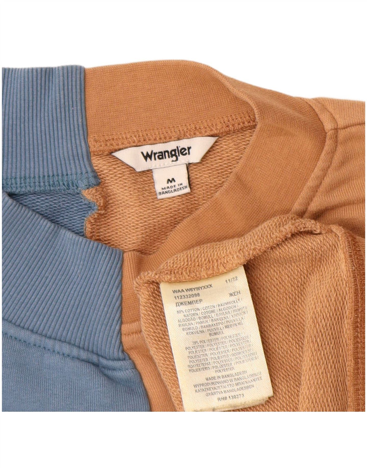 Wrangler Sweat-shirt graphique pour homme en coton color block bleu moyen