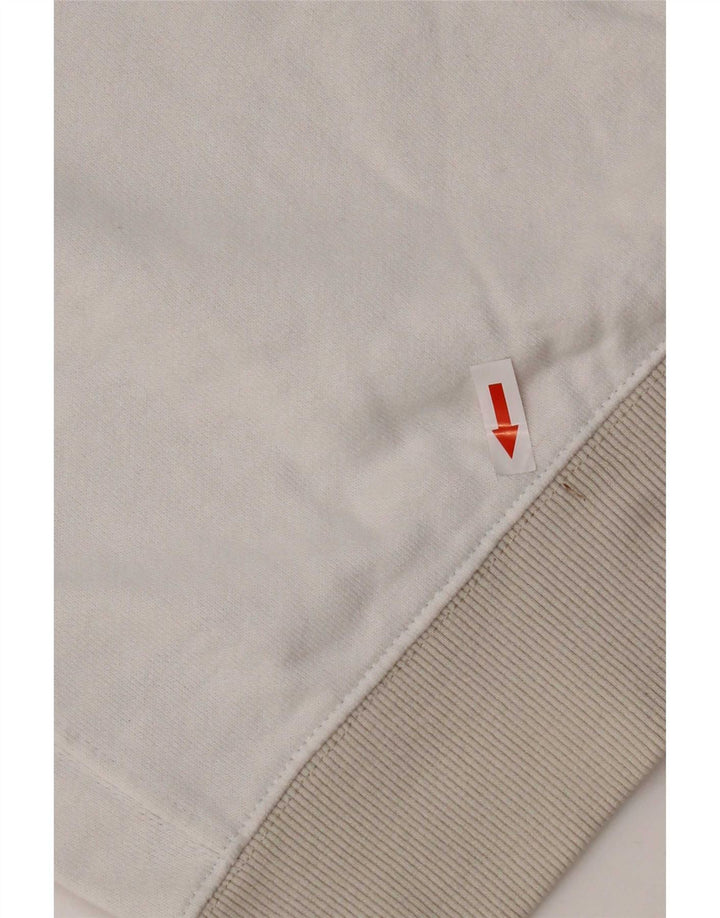 Nike Sweat-shirt graphique en coton color block blanc moyen pour homme