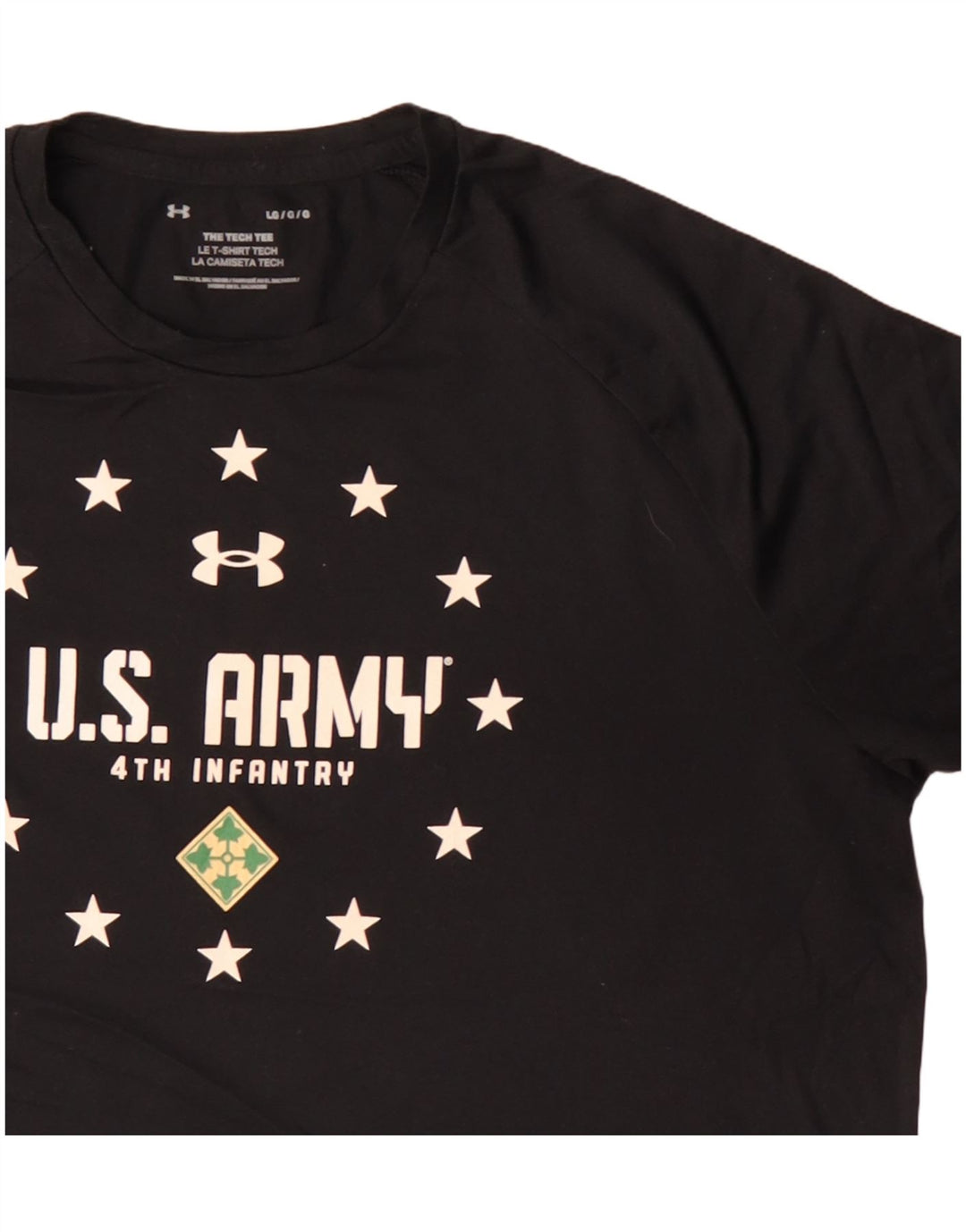 Under Armour T-shirt graphique de l'armée américaine pour hommes, grand noir