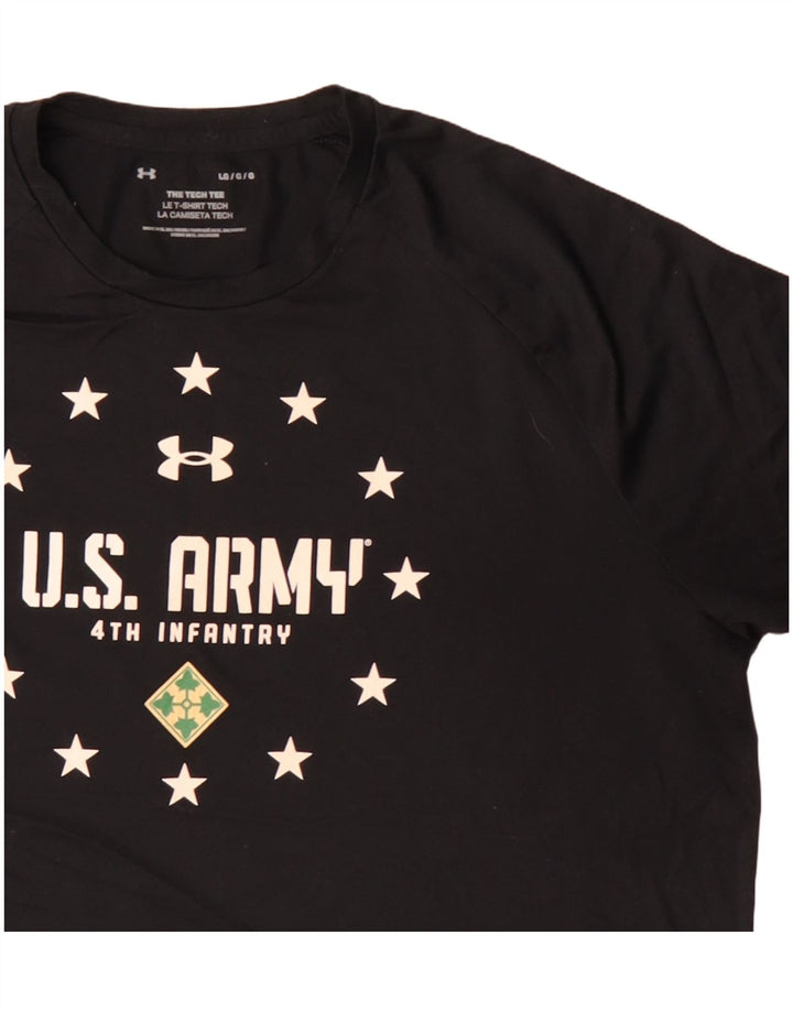 Under Armour T-shirt graphique de l'armée américaine pour hommes, grand noir