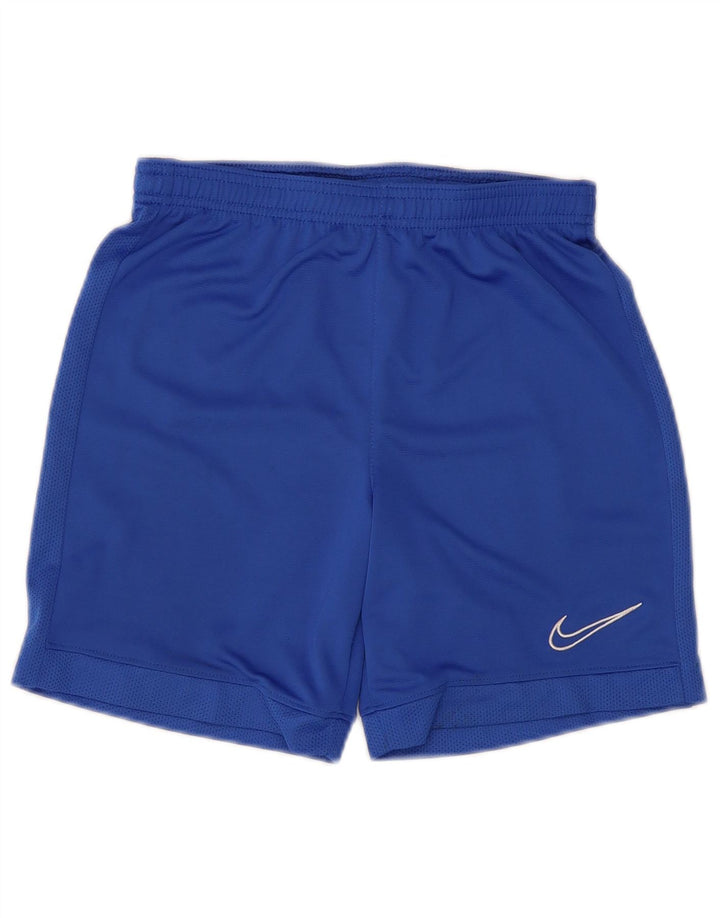 Short de sport Nike Dri Fit garçon 10-11 ans bleu moyen polyester