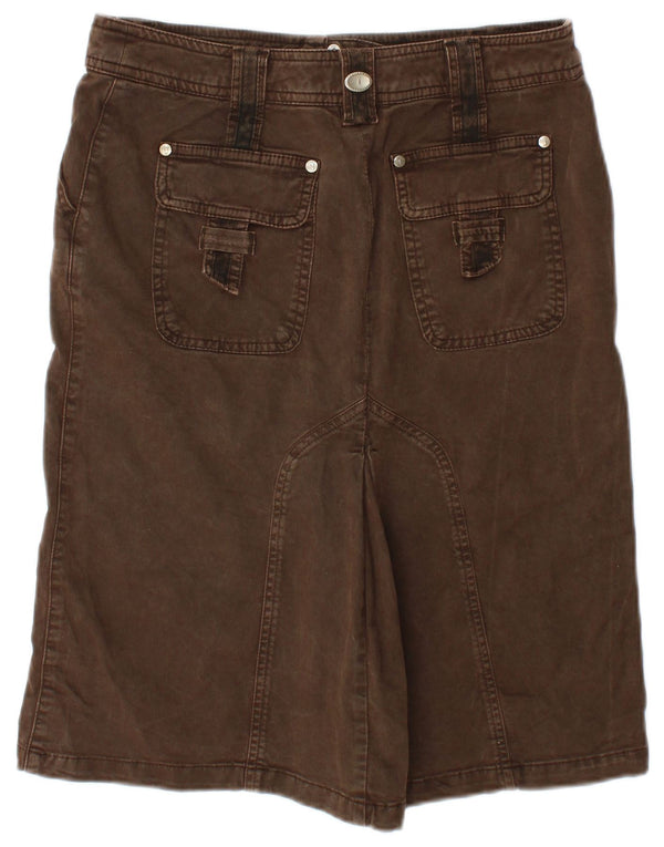 Trussardi Jupe En Jean IT 42 Medium W30 Marron Coton Femme