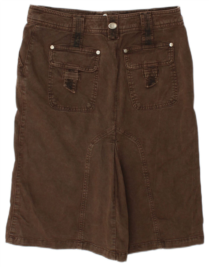 Trussardi Jupe En Jean IT 42 Medium W30 Marron Coton Femme