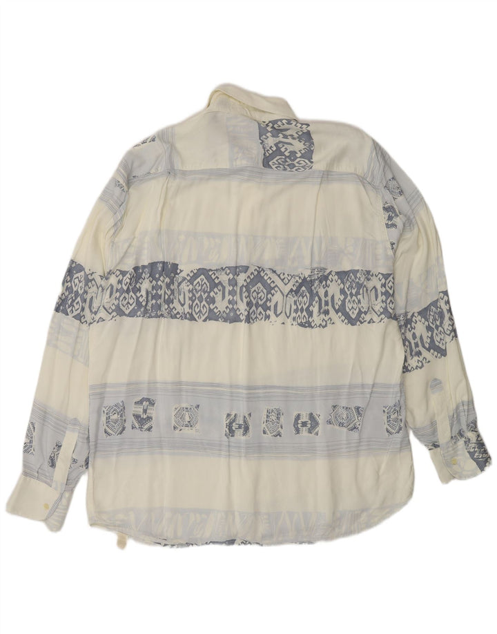 Fitzroy Chemise Homme XL Bleu Paisley Viscose