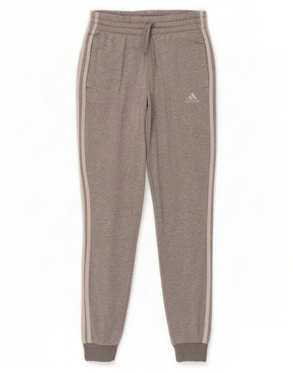 Adidas Pantalon de survêtement pour femme Joggers UK 4/6 XS Gris Coton