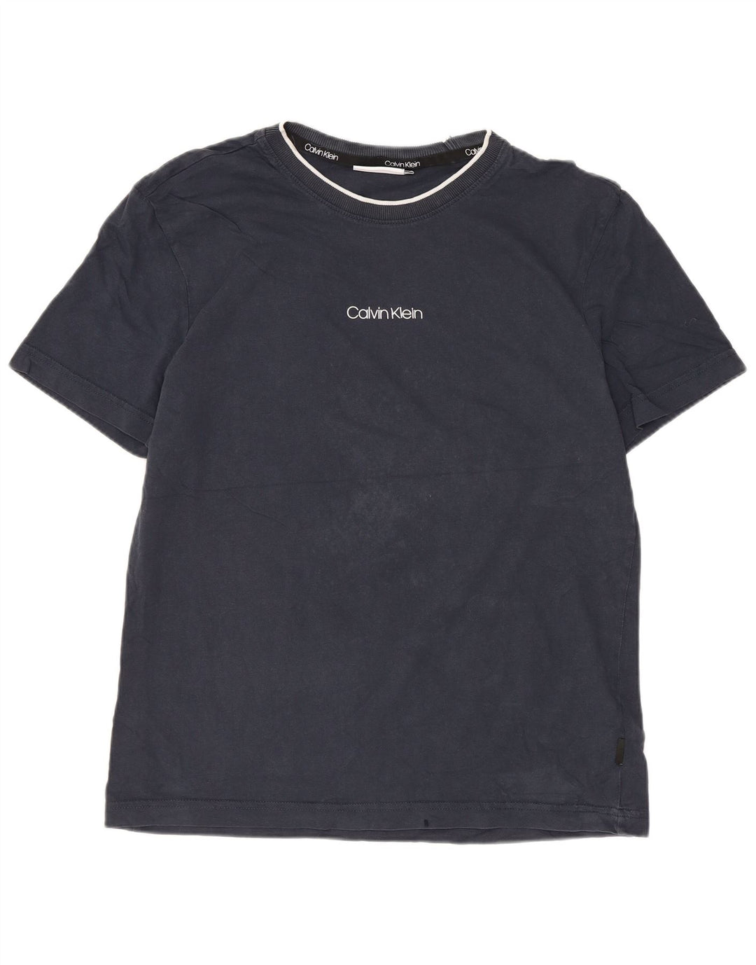 Calvin Klein T-Shirt Homme Bleu Marine Moyen Coton