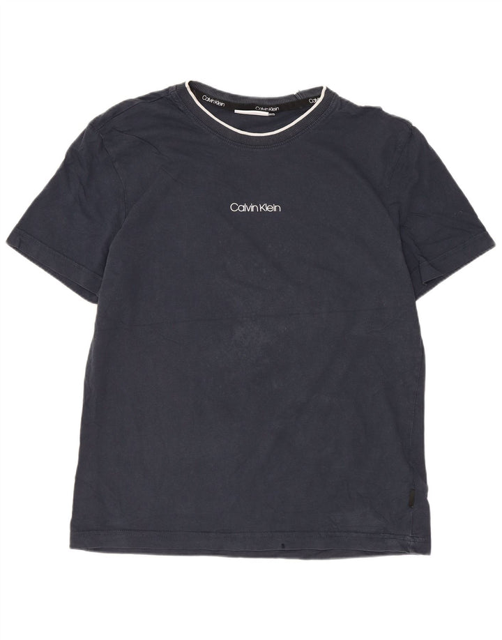 Calvin Klein T-Shirt Homme Bleu Marine Moyen Coton