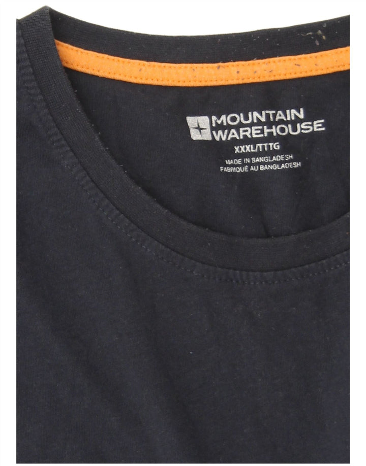 Mountain Warehouse T-shirt graphique pour homme en coton bleu marine 3XL