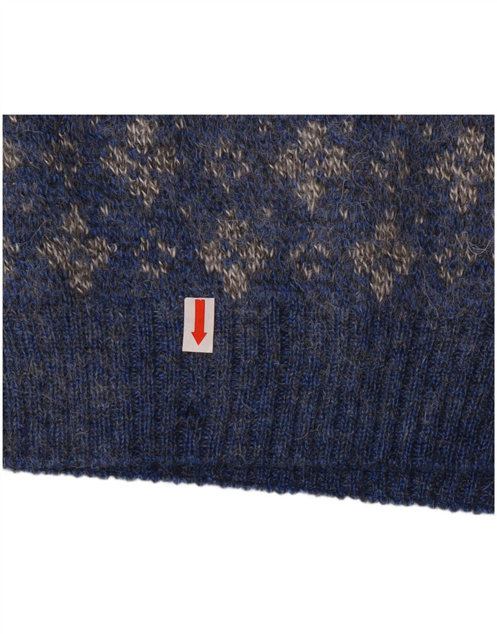 Umberto Severi Pull col polo pour homme IT 52 Large Bleu Floral