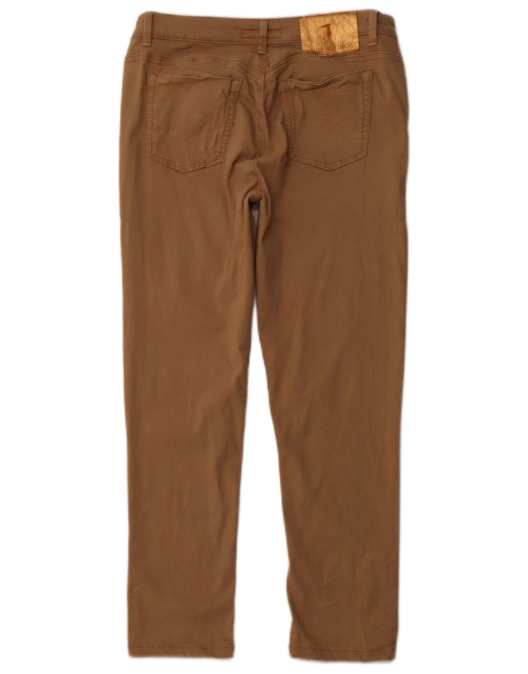 TRUSSARDI Pantalon décontracté slim IT 42 Medium W28 L25 Marron