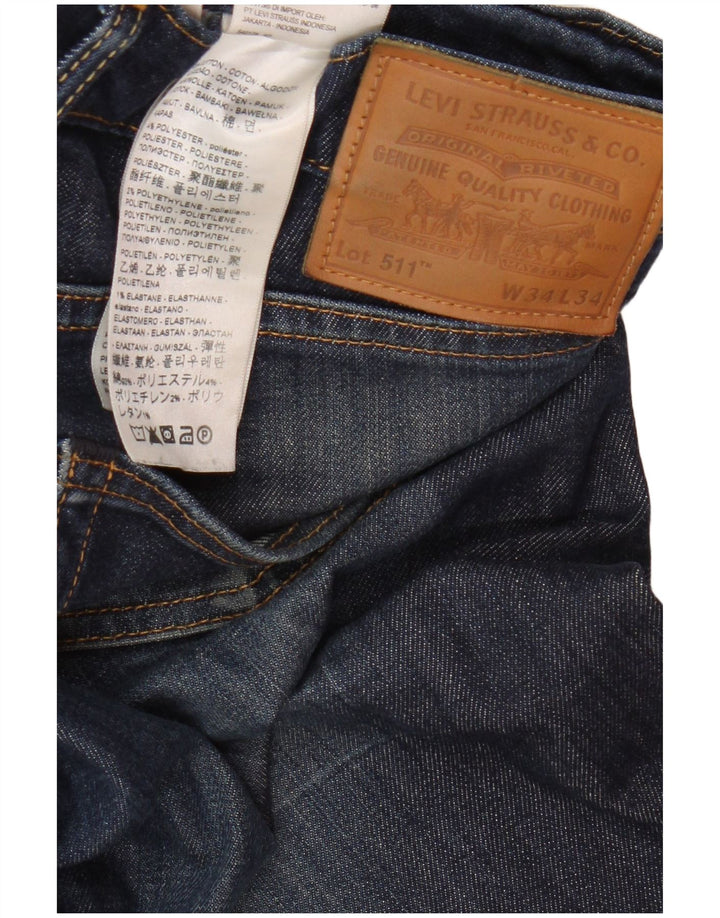 Levi's Jean Slim 511 Homme Bleu W34 L34 Coton