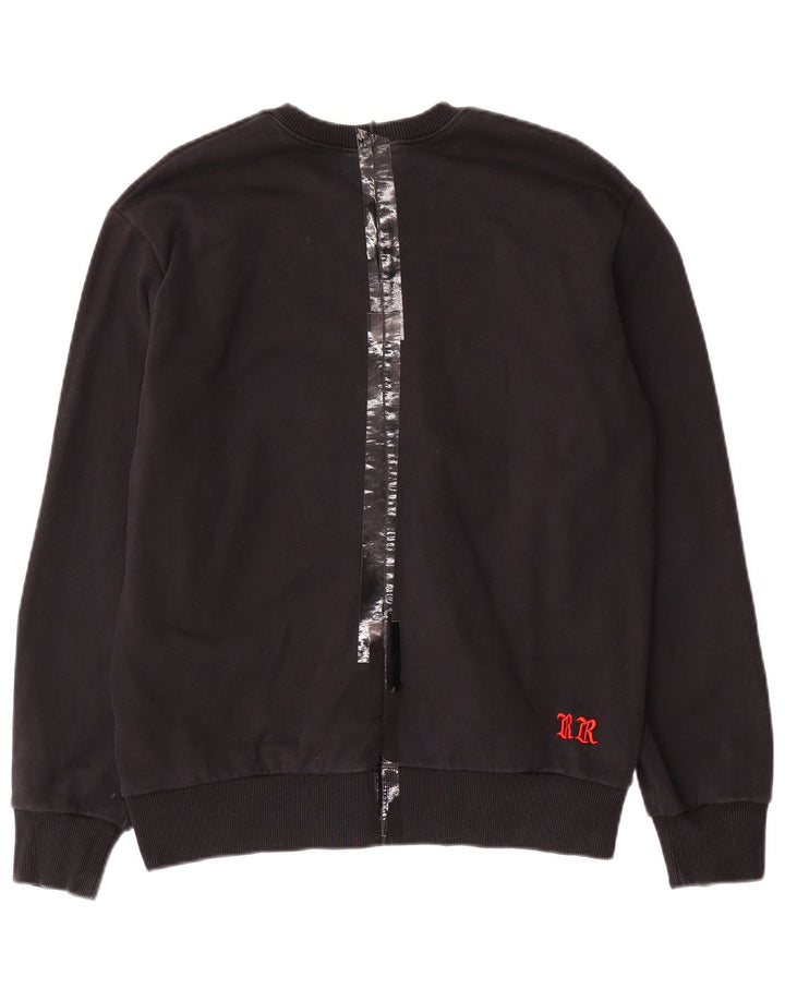 Diesel Sweat-Shirt Graphique Garçon 15-16 ans Noir Coton