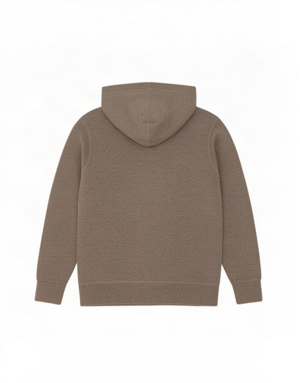Jack & Jones Pull à capuche zippé pour hommes, grand coton gris