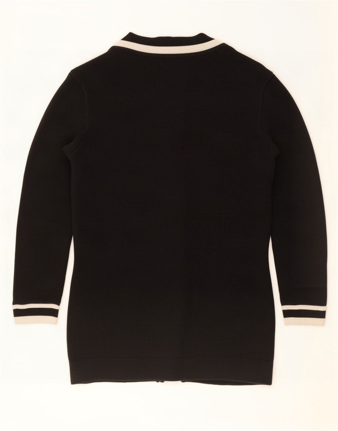 Zara Cardigan ouvert pour homme en coton color block noir moyen