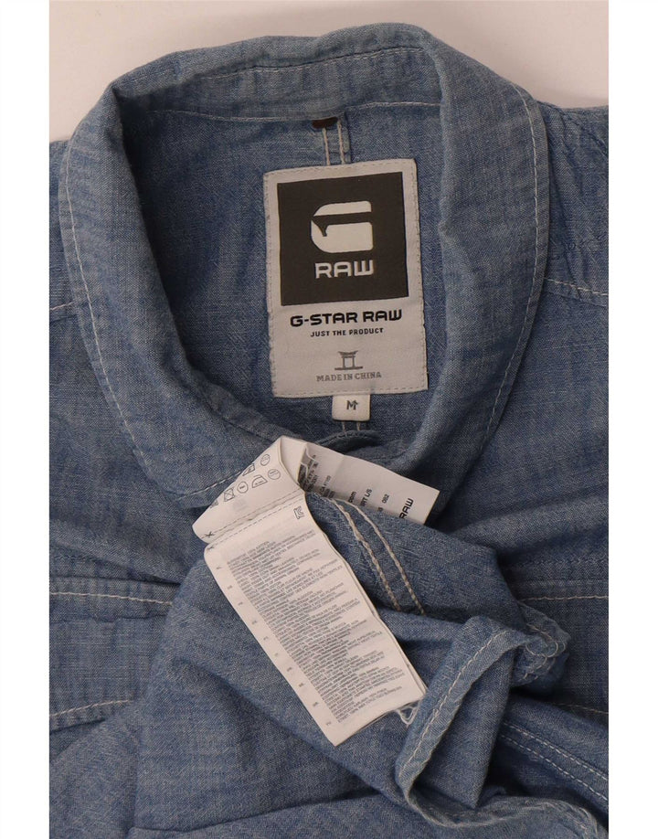 G-Star Chemise Homme Bleu Moyen Coton