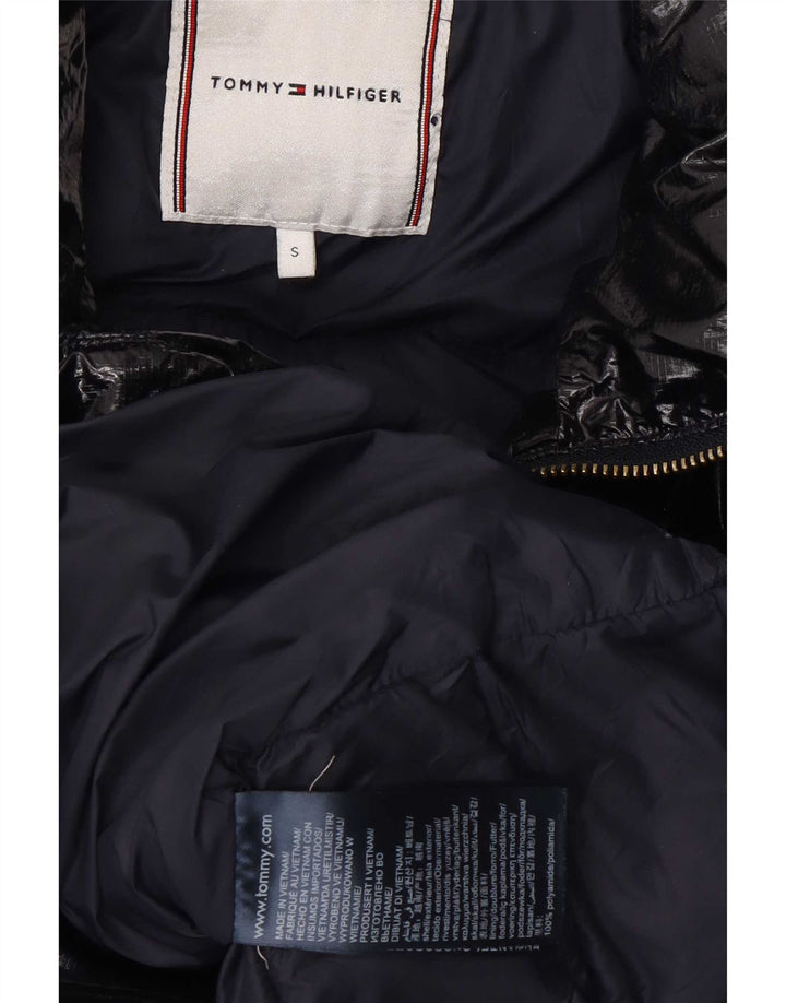 Tommy Hilfiger Veste matelassée pour femme UK 10 Small Bleu marine Polyamide