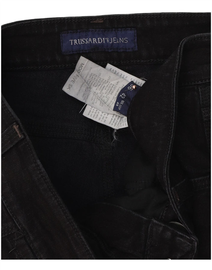 Trussardi Jean Droit W40 L30 Noir Coton Homme