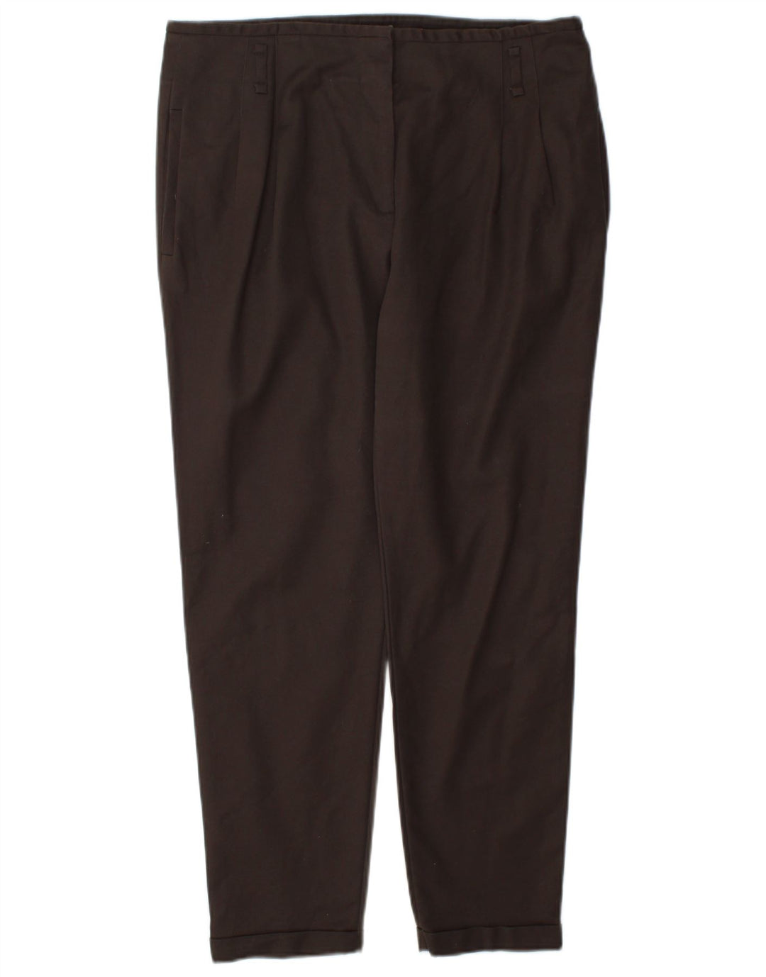 Zara Pantalon Chino Pegged Femme Large W34 L27 Marron