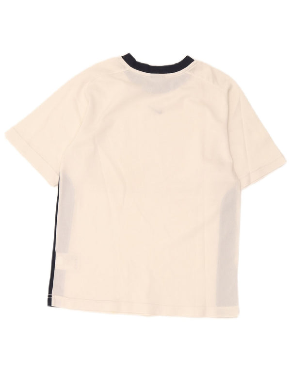 Nike T-shirt pour garçon 10-11 ans Blanc moyen Polyester colour block