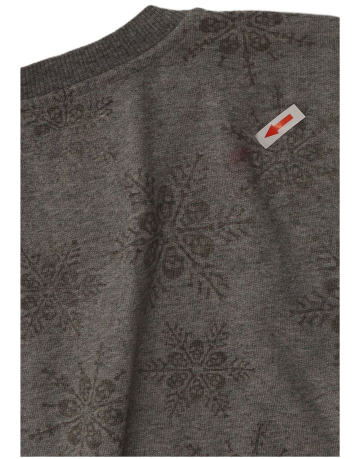 Vans Sweat-shirt en coton à fleurs gris moyen pour homme