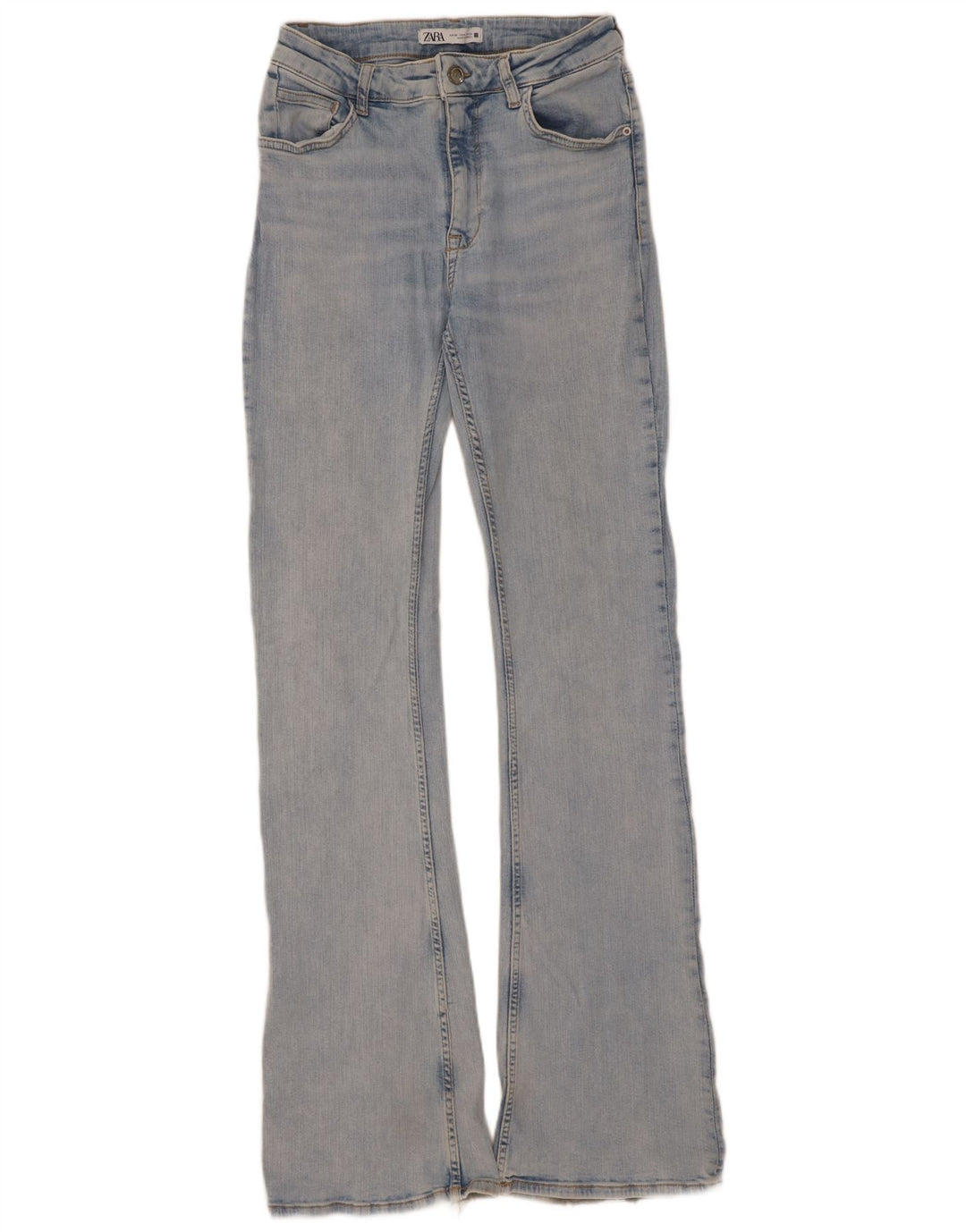 Zara Jean évasé pour femme EU 38 Small W28 L34 Bleu