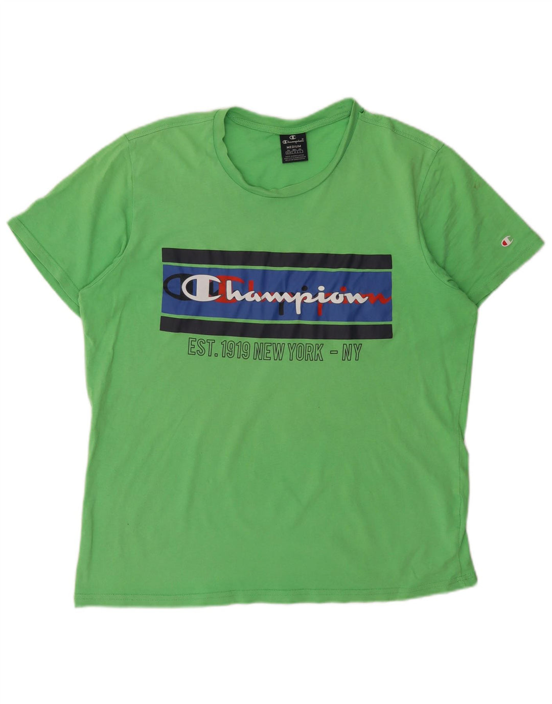 Champion T-Shirt Graphique Homme Vert Moyen