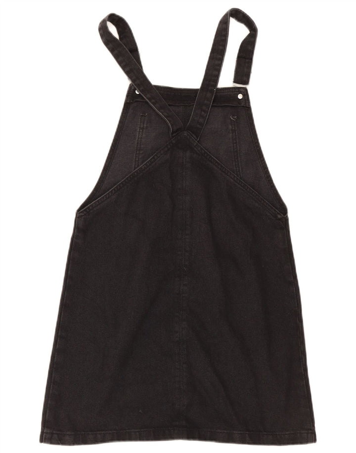 Topshop Robe salopette en jean pour femme UK 8 Small Noir Polyester