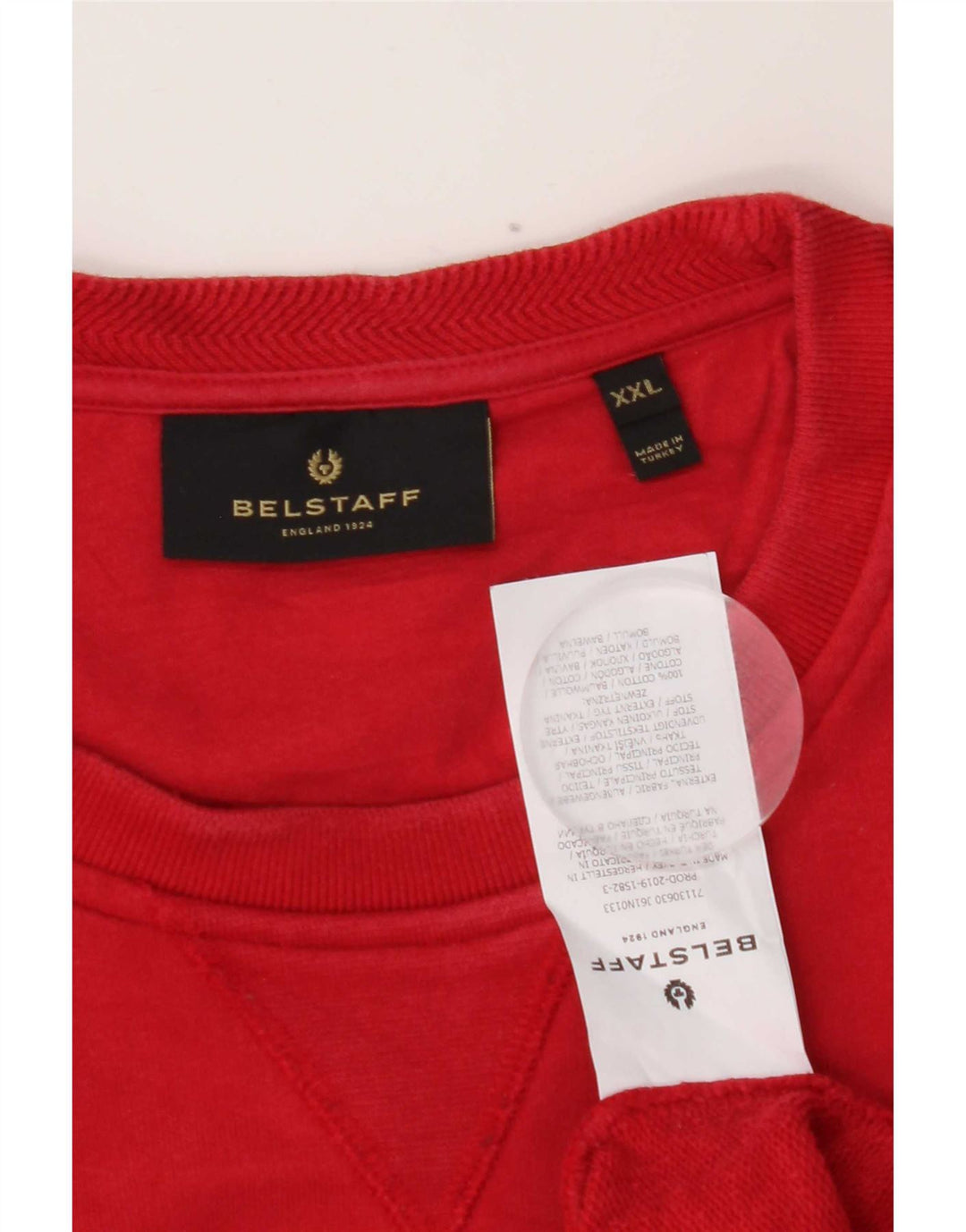 Belstaff Sweat-shirt pour homme en coton rouge 2XL