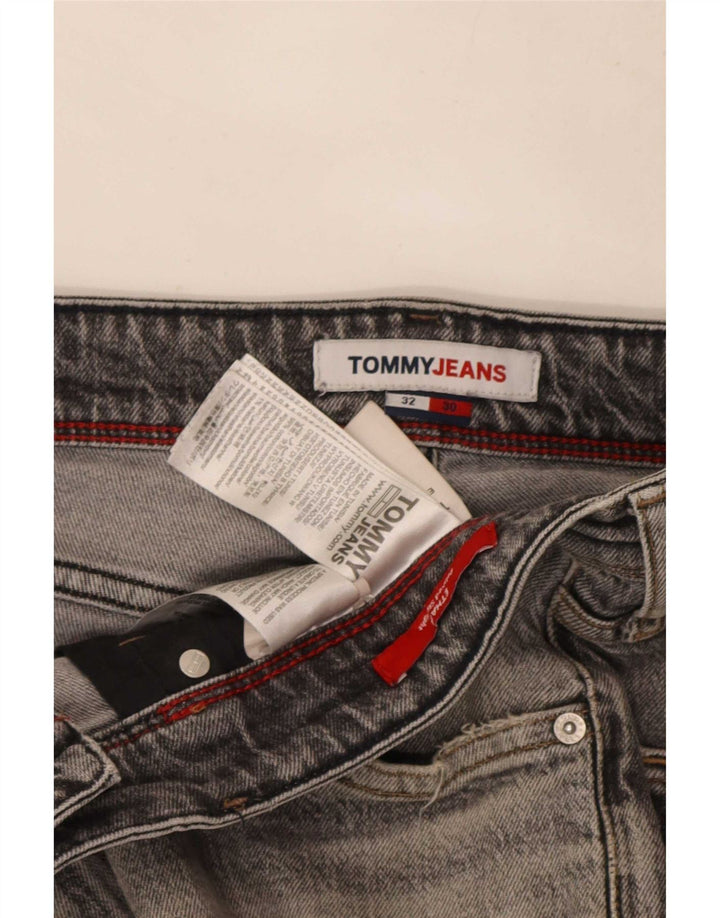 Tommy Hilfiger Jean Slim Homme W32 L30 Gris Coton