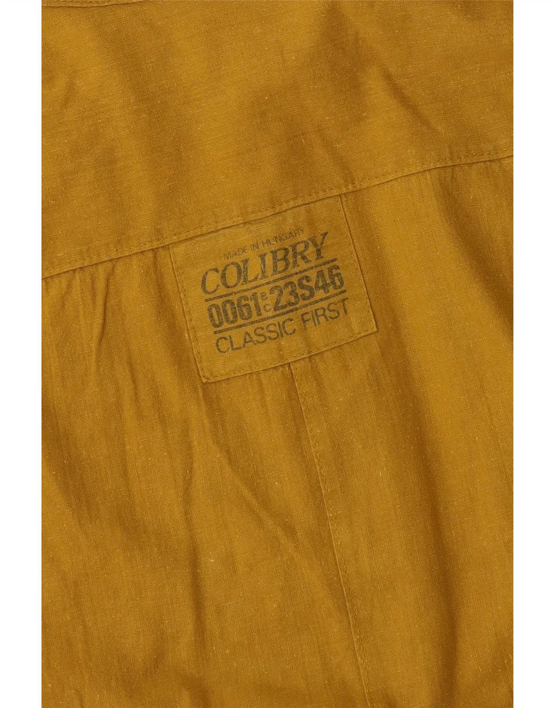 Chemise à manches courtes vintage pour hommes XL Jaune