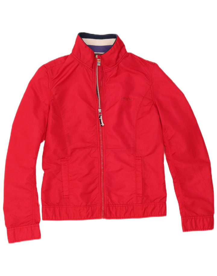 GURU Veste Bomber Femme UK 12 Nylon Rouge Moyen