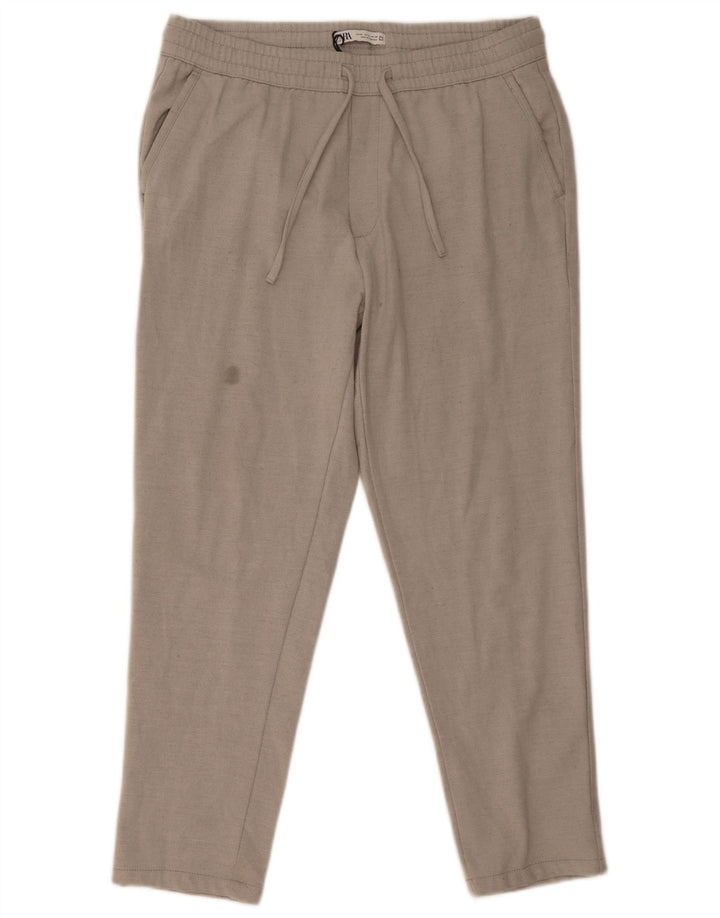 ZARA Pantalon de survêtement pour hommes XL Gris Polyester