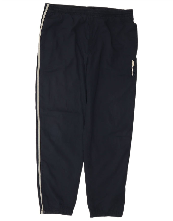 Reebok Pantalon de survêtement homme petit bleu marine polyester