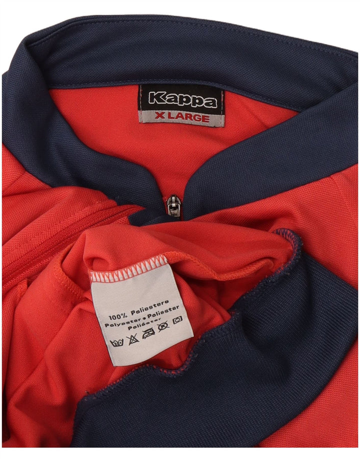 Kappa Veste de Survêtement Garçon 13-14 Ans XL Rouge Colorblock Polyester