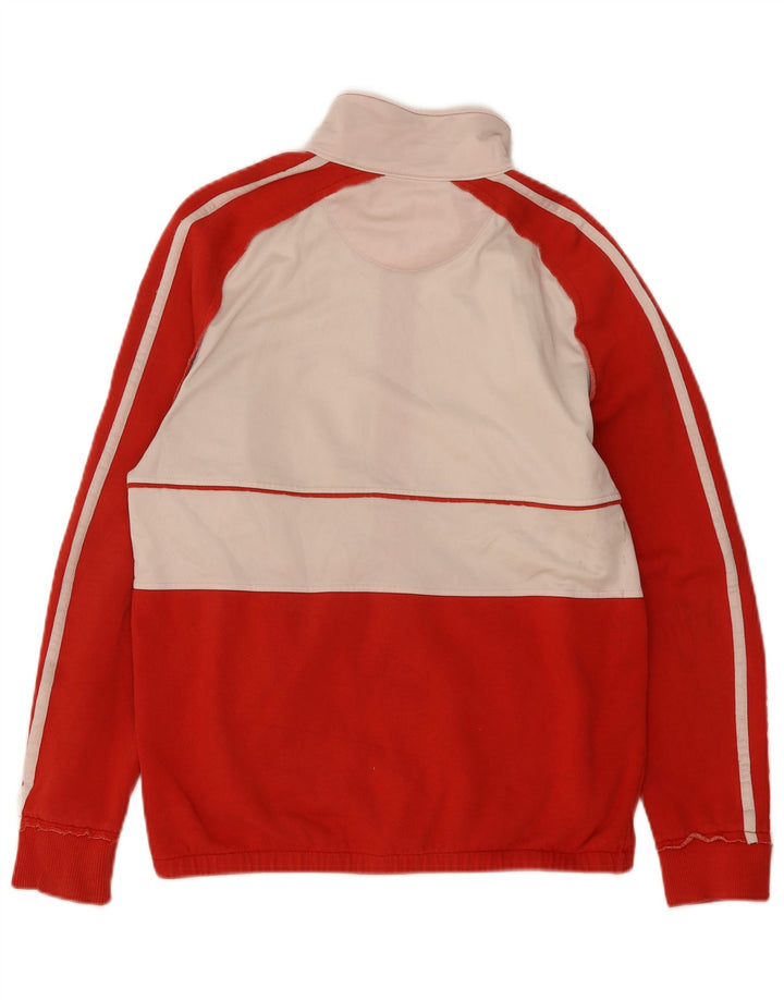 French Connection Veste de survêtement pour femme UK 16 Large Rouge Colourblock
