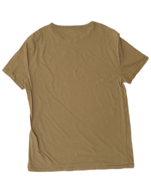 Polo Ralph Lauren T-shirt slim personnalisé pour hommes, grand coton kaki