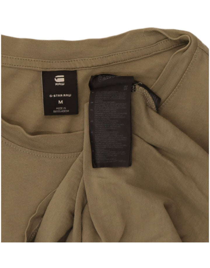 G-Star T-Shirt Homme Kaki Moyen Coton
