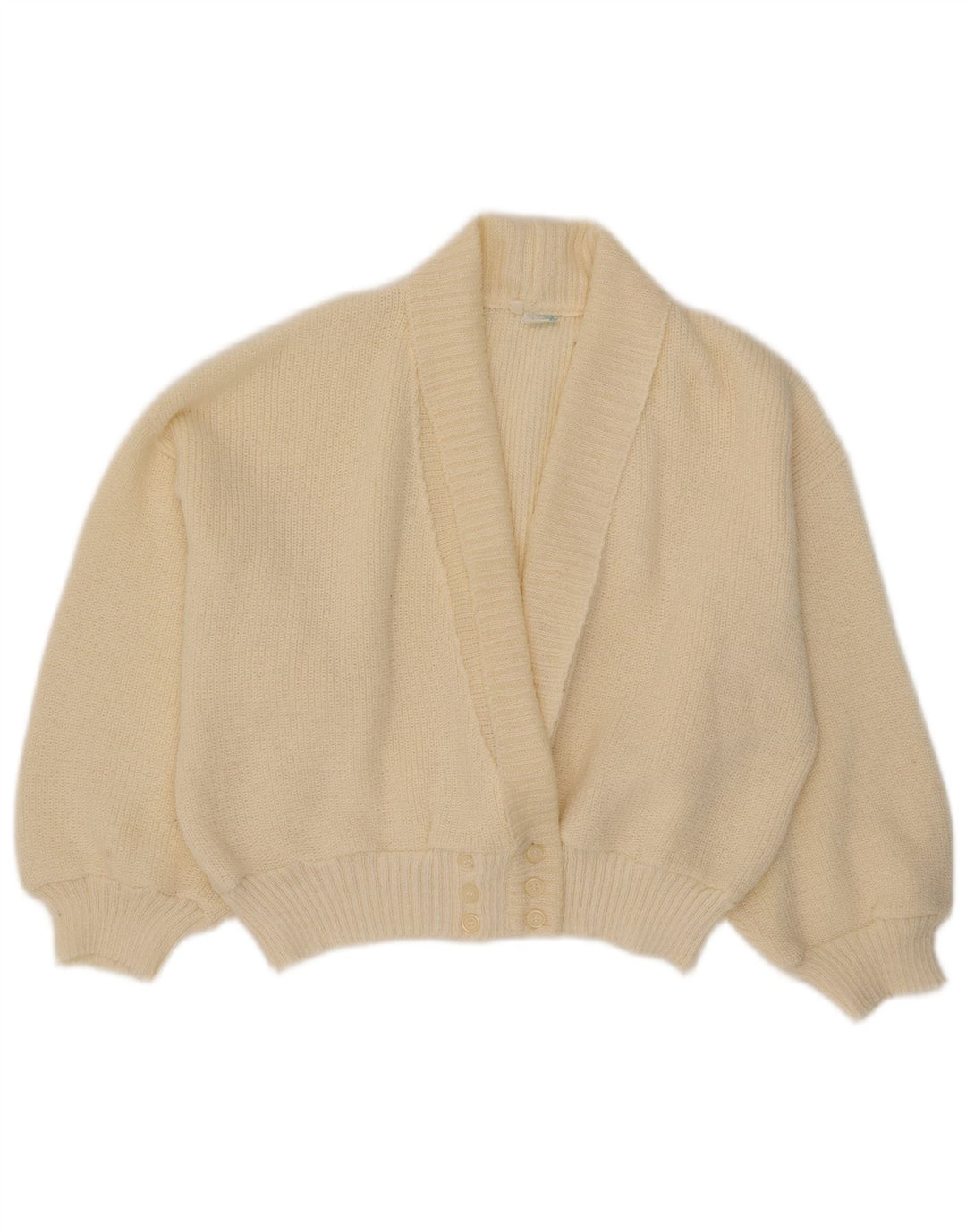 Création Cardigan surdimensionné pour femme IT 40 petit acrylique blanc cassé