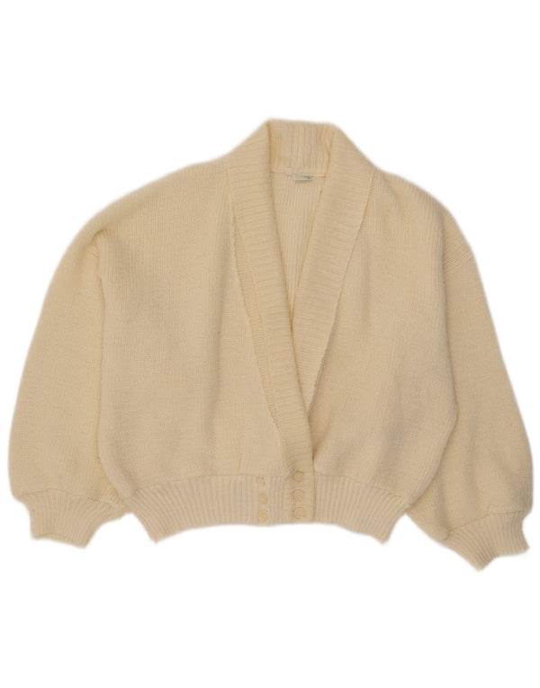 Création Cardigan surdimensionné pour femme IT 40 petit acrylique blanc cassé